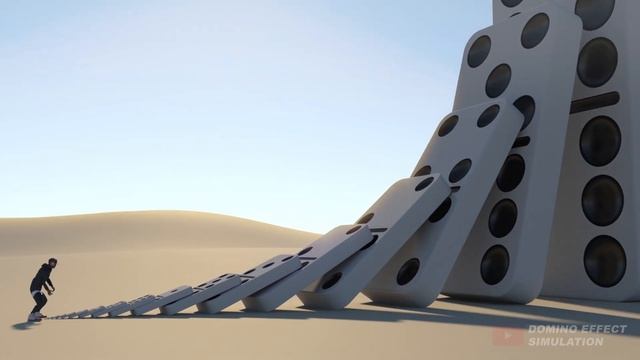 Big Domino Effect simulation V3 смотреть онлайн