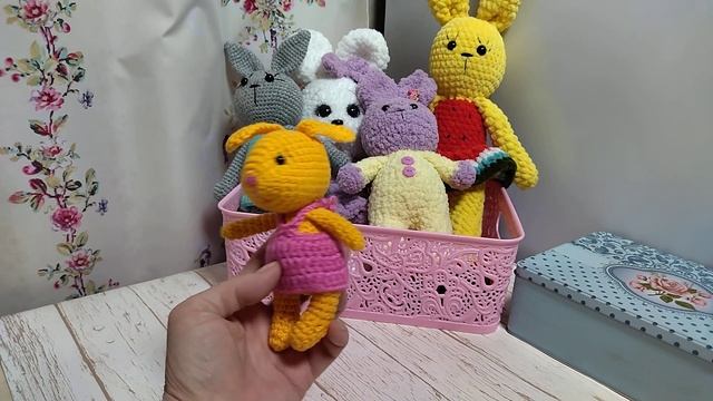 Второй отчет по вязанию зайчиков. #зайцымарафон22. смотреть онлайн