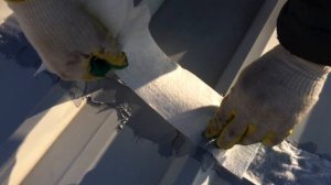 Герметизация швов на металлической кровле