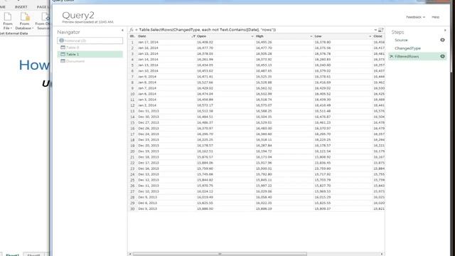 How to Remove Rows in Microsoft EXCEL Power Query смотреть онлайн