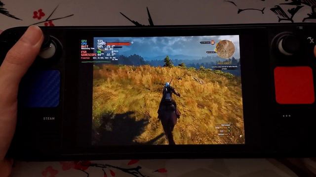 Steam Deck Gameplay - The Witcher 3: Wild Hunt - SteamOS | 800p Vs 720p FSR Vs 1080p Desktop Mode