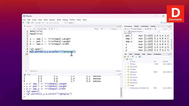 rgl Package in R - 3D Interactive Plots and Visualization смотреть онлайн