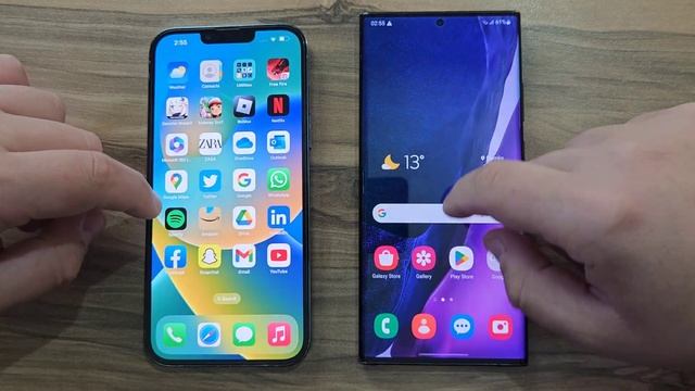 iPhone 13 Pro Max vs Samsung Galaxy Note 20 Ultra смотреть онлайн