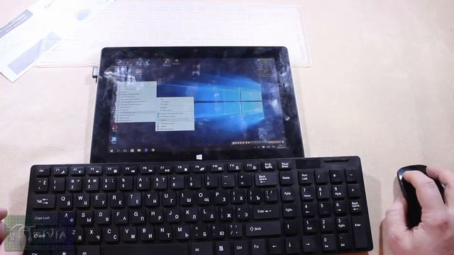 Обзор комплекта радио клавиатуры с мышкой K06 смотреть онлайн