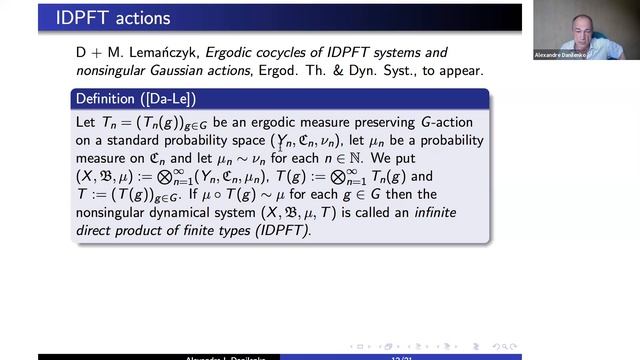 Alexandre Danilenko (B. Verkin Inst. for Low Temp. Physics and Eng.), "Haagerup property (...)" смотреть онлайн
