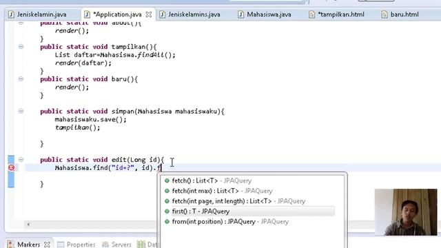PLAY FRAMEWORK bagian 9: Update data ke Model смотреть онлайн