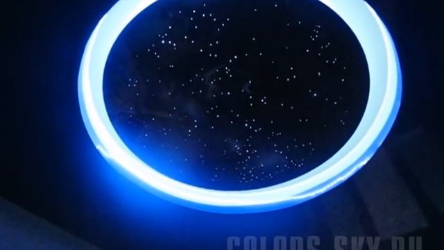 Натяжной потолок "диск звездное небо" смотреть онлайн