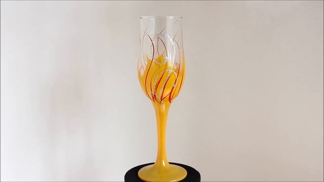 Декорированные бокалы Рисунок Пламя1 смотреть онлайн