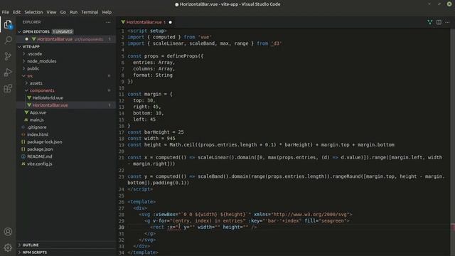 Data Visualization (Chart, Graph, Maps) with Vue 3 (D3) смотреть онлайн