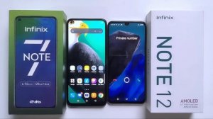 Infinix Note 7 VS Infinix Note 12 incoming Call & Outgoing Call