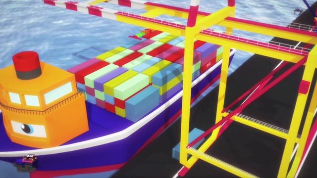 Lifting Truck & Ship + More 3D Vehicle Videos For Kids