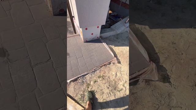 Будни мастеров печатного бетона DECORLUX. Монтаж долговечная отмостка загородного дома #отмостка смотреть онлайн