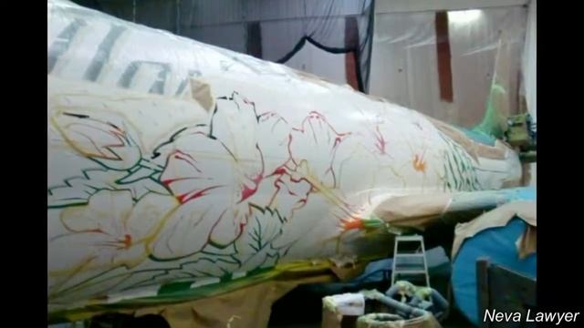 Покраска Самолета в цвета разукрашенных дух островов плоскости смотреть онлайн