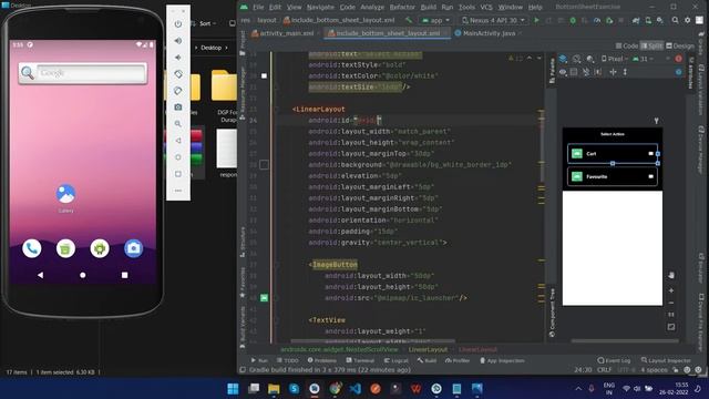 Simple and Custom Persistence Bottom Sheet || Bottom Sheet Tutorial in Android Studio Latest смотреть онлайн