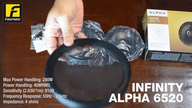 Unboxing the Infinity Alpha 6520 6.5" Coaxial Speakers смотреть онлайн