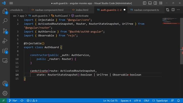 70. Protecting Routes with AuthGuards in Angular смотреть онлайн