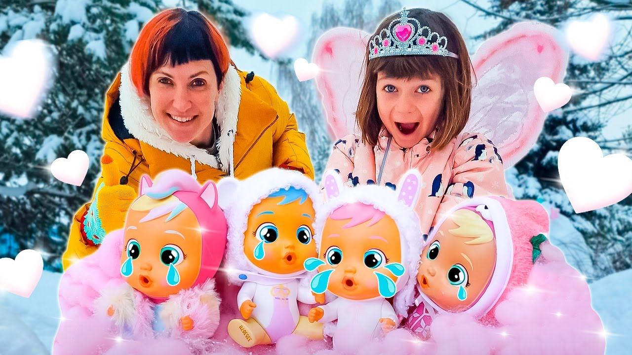 Пупсы Край Бебис плачут волшебными слезками! Маша Капуки и Бьянка открывают игрушки - Игры для детей смотреть онлайн