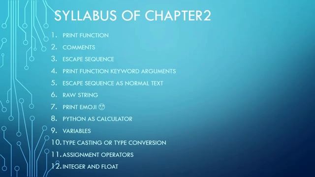Syllabus of Chapter 2 | Python Full Course # 7 смотреть онлайн