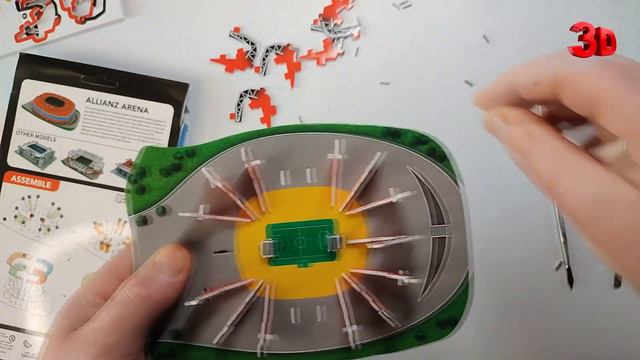 Mini copy of the stadium ALLIANZ ARENA. 3D puzzle смотреть онлайн