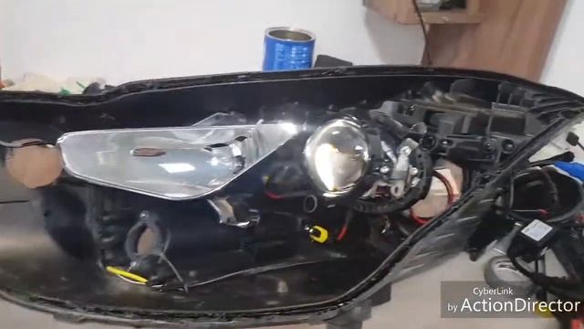 HYUNDAI i40 (хендай i40) ремонт фар, установка Bi-Led смотреть онлайн