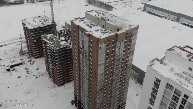 ЖК "Рассвет"/ строительство / территории за "Metro Cash & Carry" г.Самара / Russia смотреть онлайн