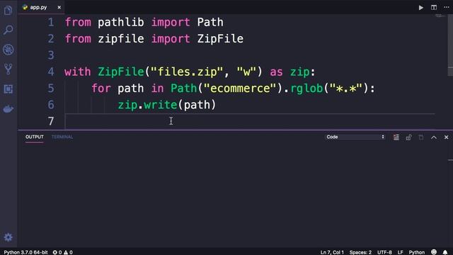 5 Python Working with Zip Files | code with mosh смотреть онлайн