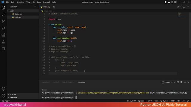 WHAT Is "Pickle" In Python?! (EXTREMELY Useful!) - Pickle Vs JSON Complete Explanation in Hindi смотреть онлайн