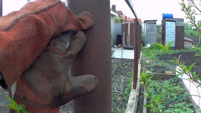 Забор из профлиста своими руками - часть 1 смотреть онлайн