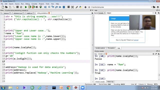 Python Tutorial #9 String in python смотреть онлайн
