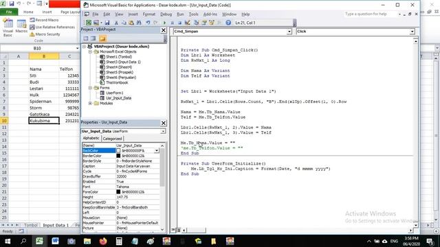 Excel VBA Delete Textbox Value Code in Indonesian смотреть онлайн