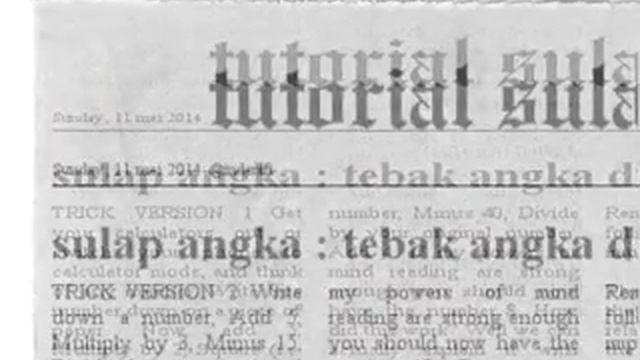 tutorial sulap angka ke 3 : tebak angka dengan pikiran смотреть онлайн
