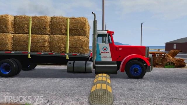 Trucks vs Speed Bumps – BeamNG.Drive смотреть онлайн