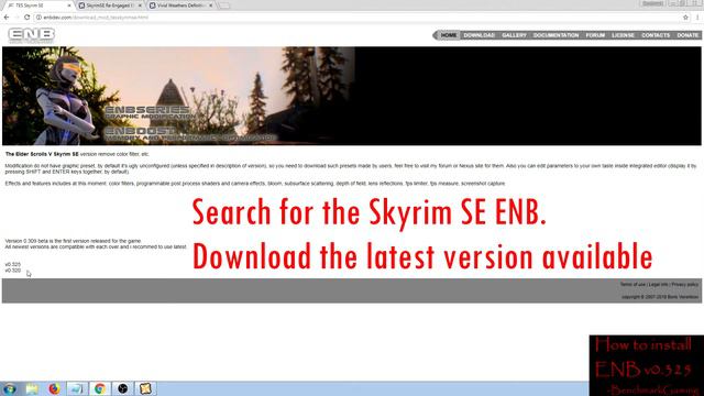 Skyrim SE ENB Installation tutorial -2018 -v0.325 смотреть онлайн