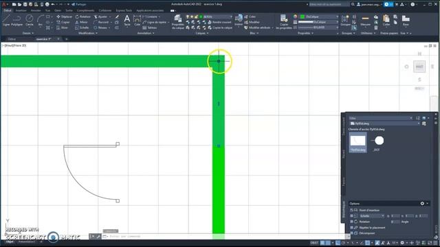 Autocad 25 Insérer bloc 1 смотреть онлайн