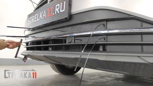 Зимняя защита радиатора на стяжках для VOLKSWAGEN TIGUAN - strelka11.ru смотреть онлайн