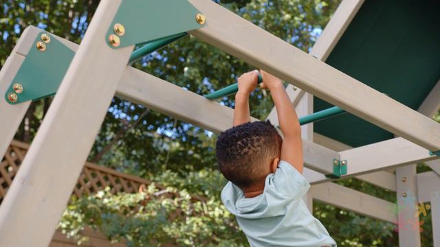 Park Tower Swing Set I KidKraft Wooden Outdoor Swing Sets смотреть онлайн