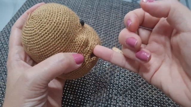 Cecília- A Bebê Feliz- Cabeça Parte 2- Boneca Amigurumi Articulada- Crochê- Artesanato