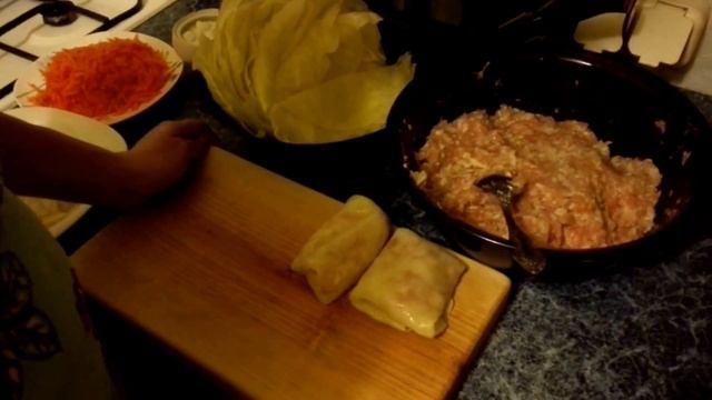 Рецепт приготовления в мультиварке голубцов с мясом и рисом в капусте смотреть онлайн