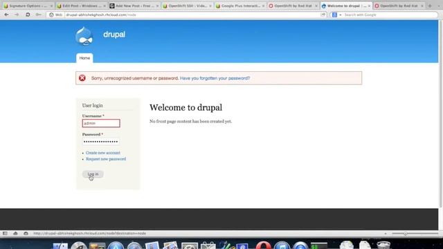 Installing Drupal on OpenShift PaaS Video Guide смотреть онлайн