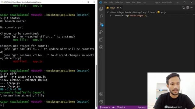 # 6 | Git – Diff Staged and Unstaged Files | .gitignore file | Git and Github Tutorial in Hindi 202 смотреть онлайн