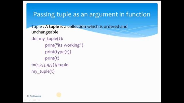 Python_Assister #44 passing tuple as a parameter in function смотреть онлайн