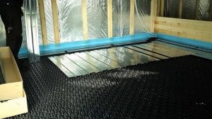 Теплый пол. Монтаж легкой, настильной системы теплого пола. Теплораспределительная пластина VT.FP.S