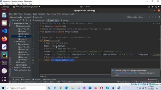 how to create view in Django смотреть онлайн
