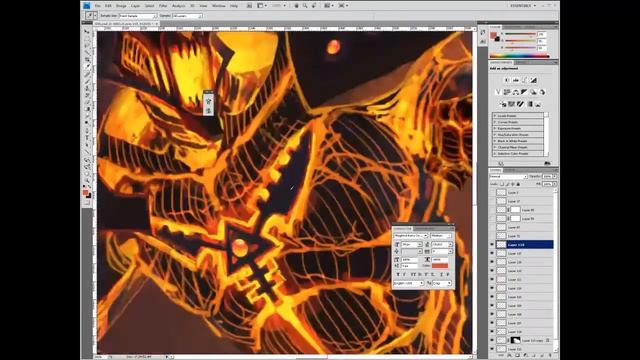 How to Paint Digitally: Warhammer 40,000 Eldar Avatar vs. Slaaneshi Keeper of Secrets: Speed Paint смотреть онлайн