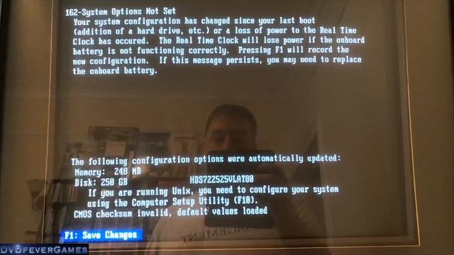 162 System Options Not Set - Arcade unit won't boot - How to fix? смотреть онлайн