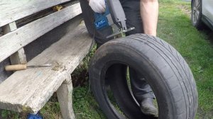 Как разрезать автопокрышку // Клумба из покрышки