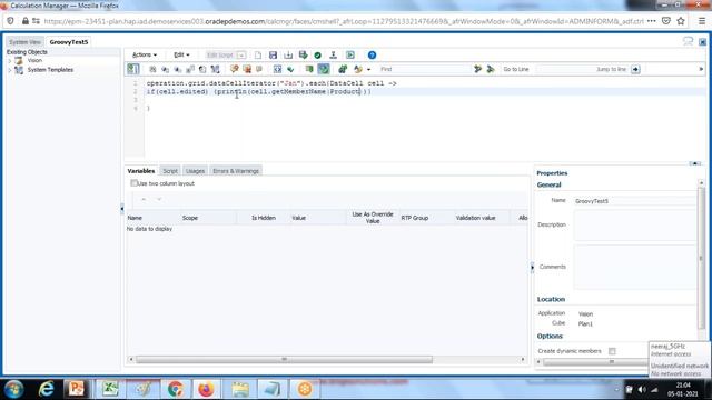 Groovy Example#5 Identified Modified Cells | Planning Groovy | Oracle Groovy | BISP Groovy Training смотреть онлайн