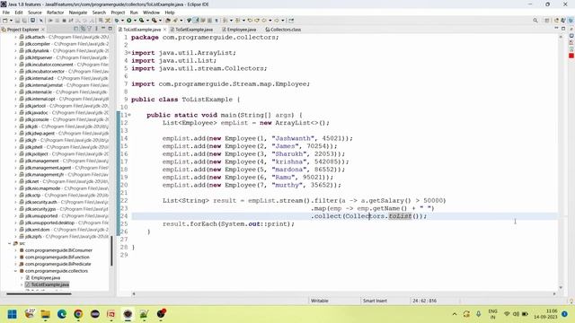 11.0 Collectors Class in Java 8 | Collectors.toList() Examples | Collectors.toSet() Examples смотреть онлайн