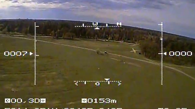 Naza+гекса, курсовая камера (Партизанская поляна-2)