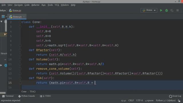 Python program to find the frustum of a cone смотреть онлайн